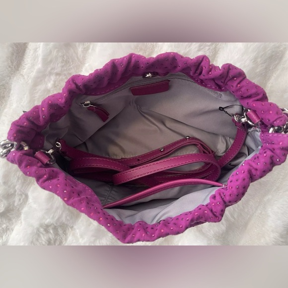 I.N.C. INTERNATIONAL CONCEPTS Rennata Clutch Crossbody Burnished Berry Purple - Picture 6 of 7